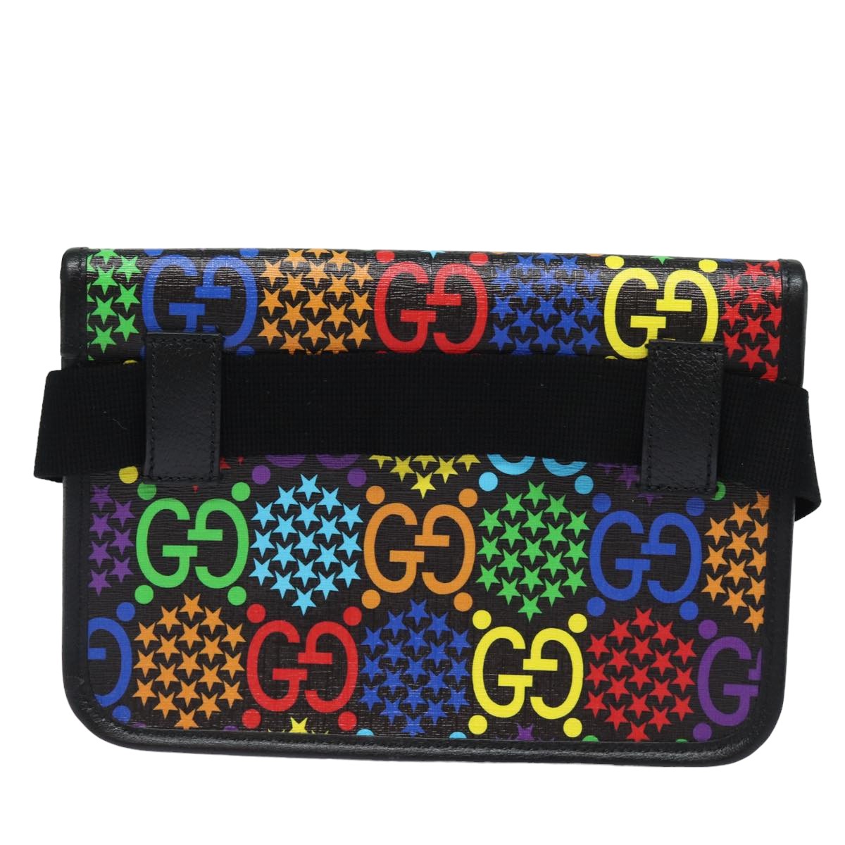 GUCCI GG Psychedelic Body Bag PVC Leather Multicolor 598113 Auth am6503A - 0