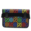 GUCCI GG Psychedelic Body Bag PVC Leather Multicolor 598113 Auth am6503A-2