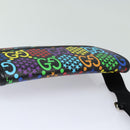GUCCI GG Psychedelic Body Bag PVC Leather Multicolor 598113 Auth am6503A-6