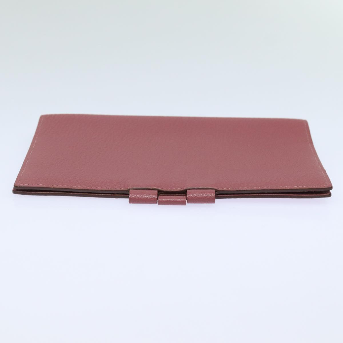 HERMES agenda Day Planner Cover Leather Pink Auth am6508