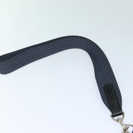 HERMES Dog Leash Canvas Blue Auth am6511 - 0