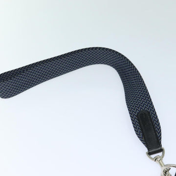 HERMES Dog Leash Canvas Blue Auth am6511 - 0