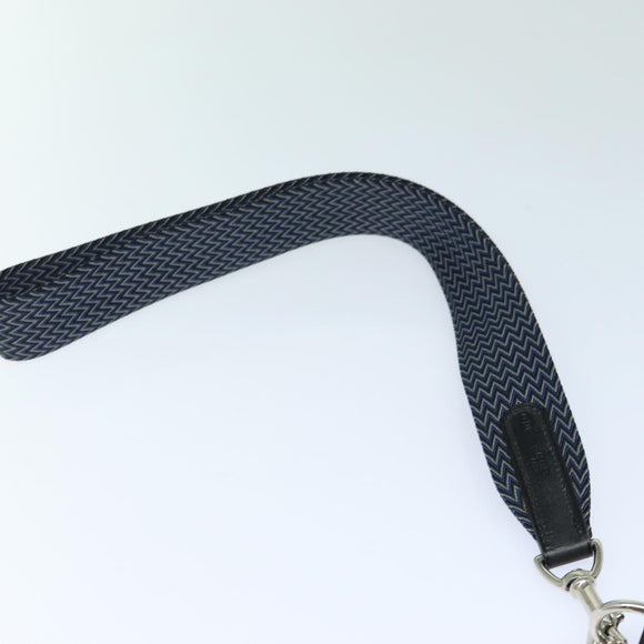 HERMES Dog Leash Canvas Blue Auth am6511