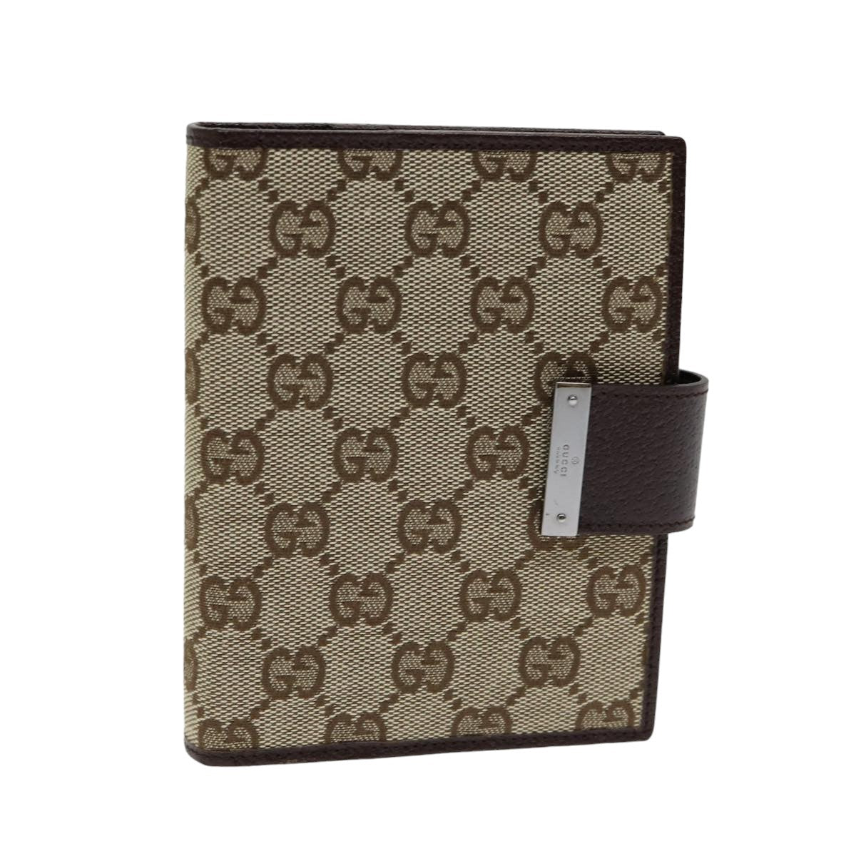 GUCCI GG Canvas Day Planner Cover Beige 115240 Auth am6515