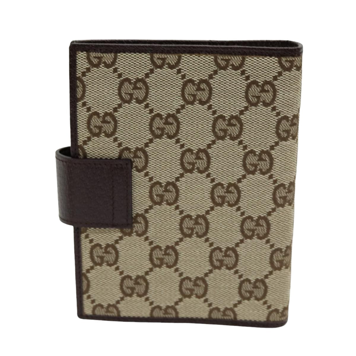 GUCCI GG Canvas Day Planner Cover Beige 115240 Auth am6515 - 0