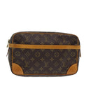 LOUIS VUITTON Monogram Compiegne 28 Clutch Bag M51845 LV Auth am6523-1