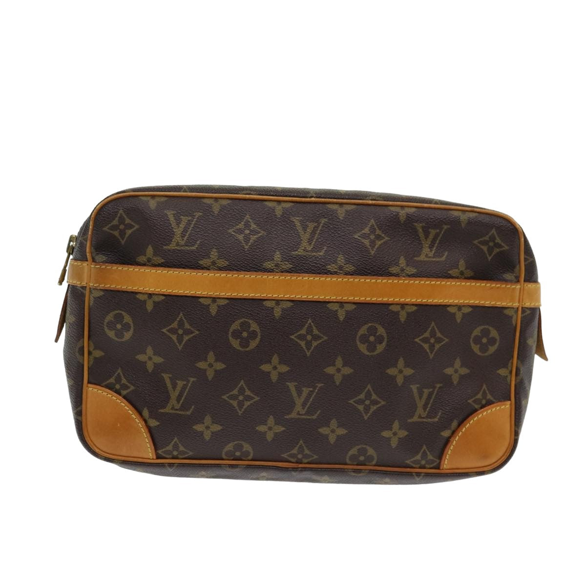 LOUIS VUITTON Monogram Compiegne 28 Clutch Bag M51845 LV Auth am6523