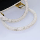 Salvatore Ferragamo Gancini Basket bag Hand Bag Straw White Auth am6527-7