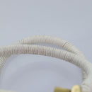 Salvatore Ferragamo Gancini Basket bag Hand Bag Straw White Auth am6527-8
