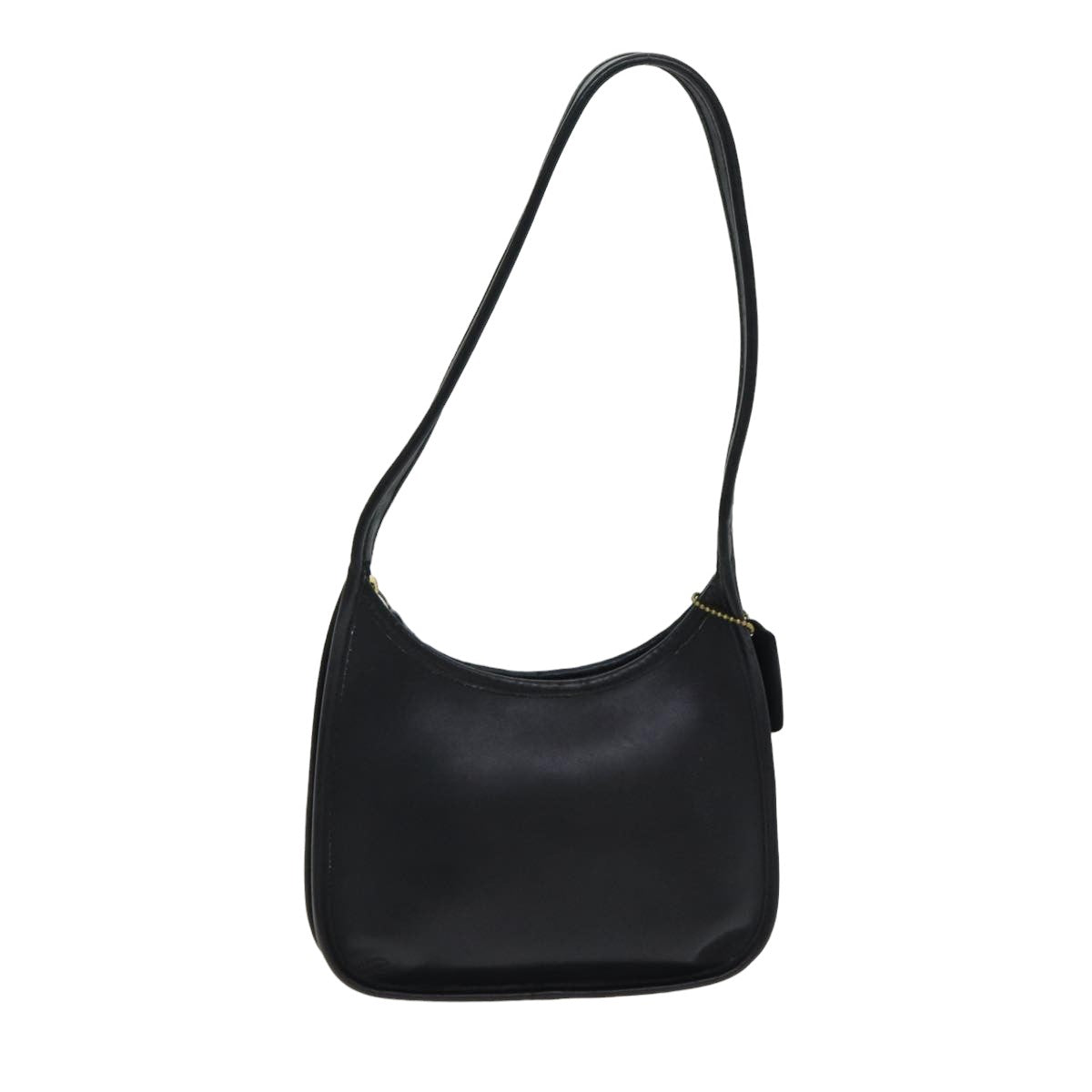 Coach Shoulder Bag Leather Black Auth am6529