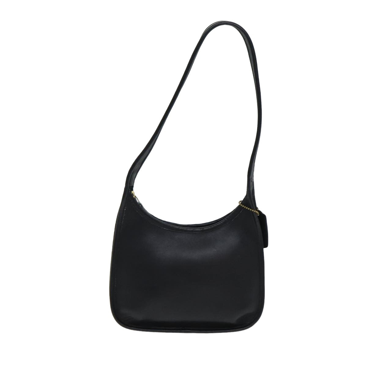 Coach Shoulder Bag Leather Black Auth am6529 - 0