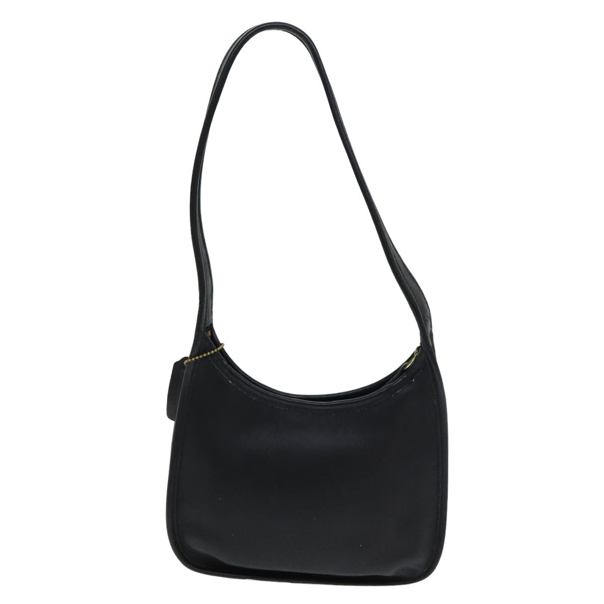 Coach Shoulder Bag Leather Black Auth am6529