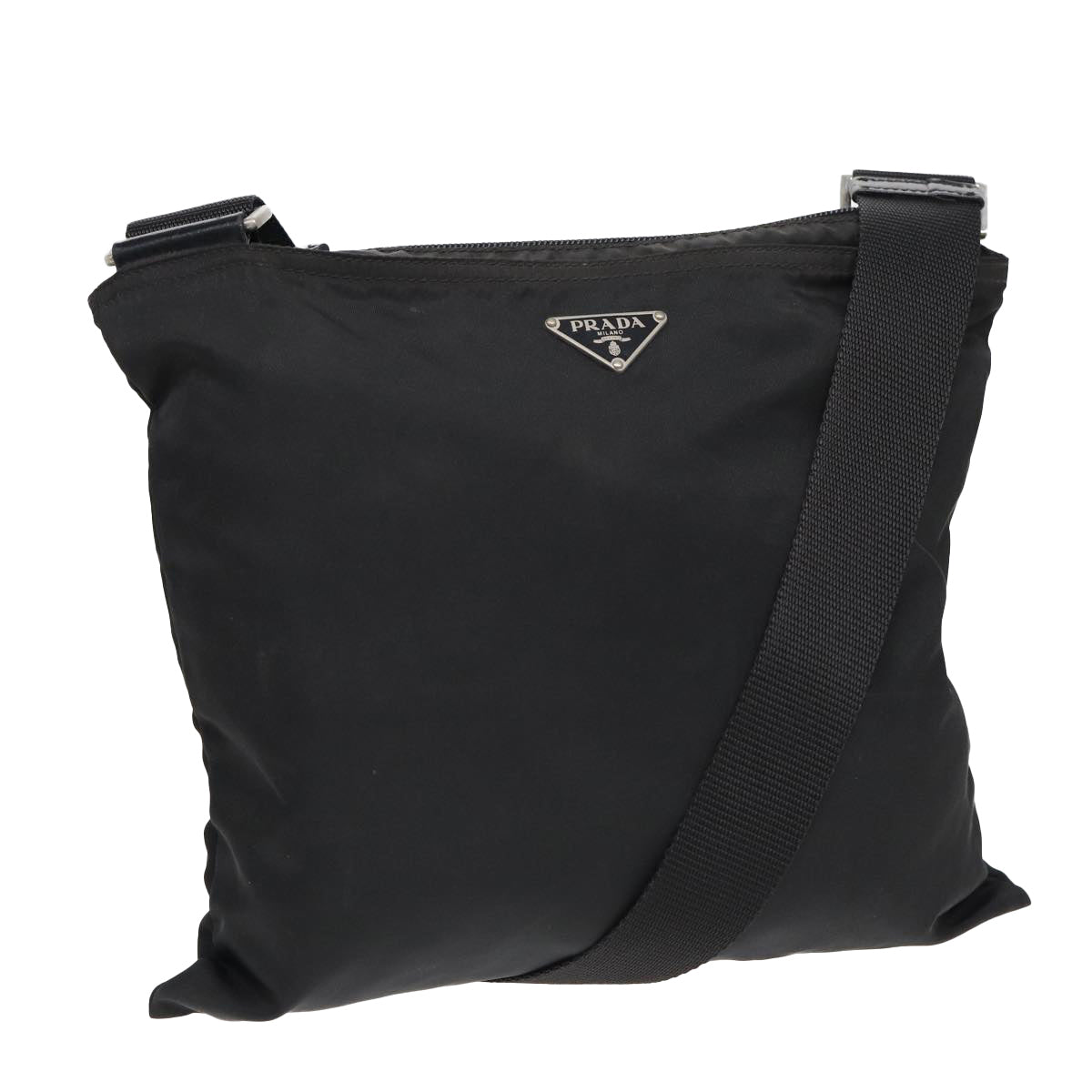 PRADA Shoulder Bag Nylon Black Auth am6538