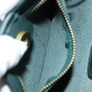 Coach Hand Bag Leather Green Auth am6541-11