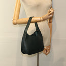 Coach Hand Bag Leather Green Auth am6541-17