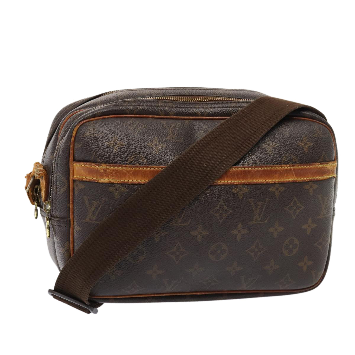 LOUIS VUITTON Monogram Reporter PM Shoulder Bag M45254 LV Auth am6563