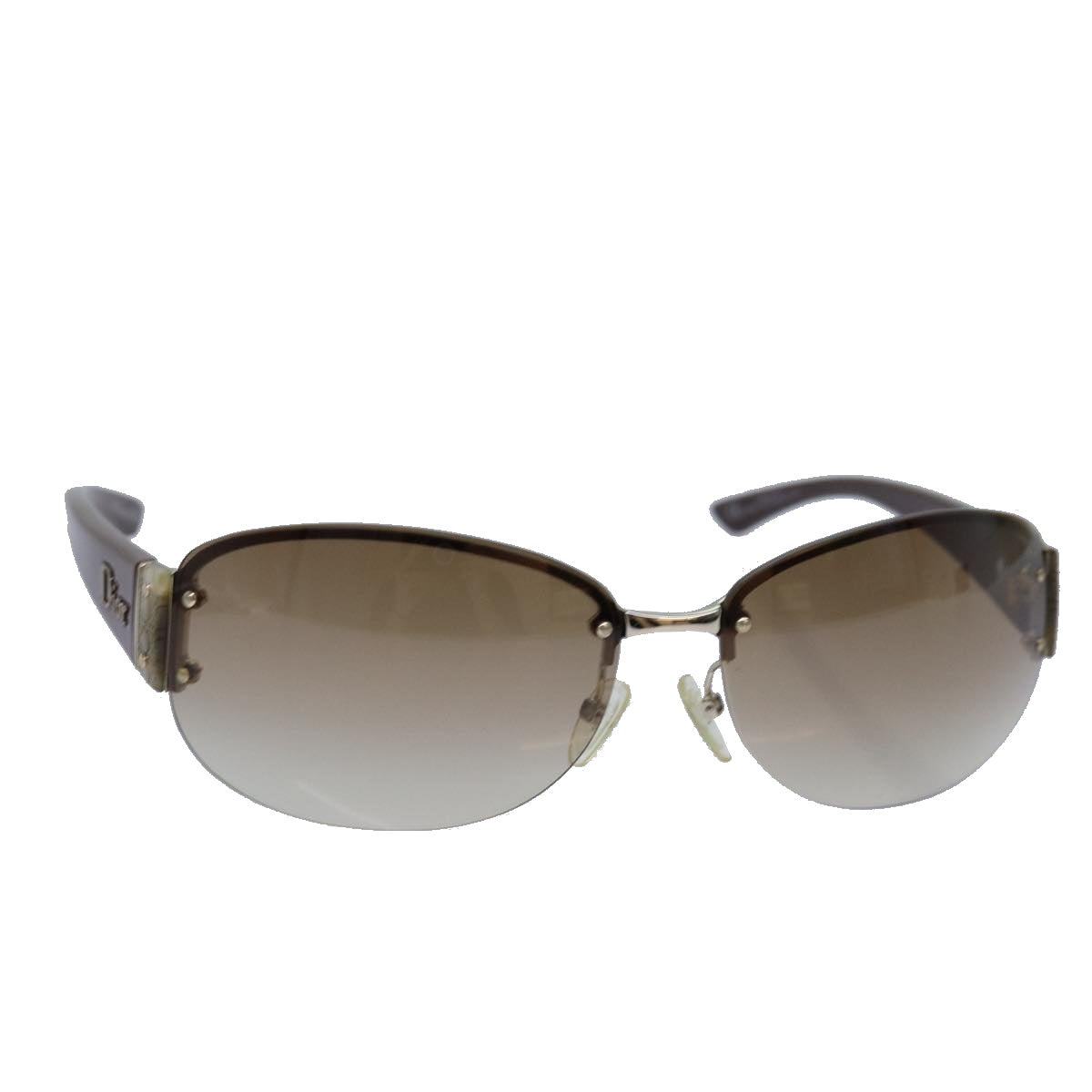 Christian Dior Sunglasses Brown Auth am6576