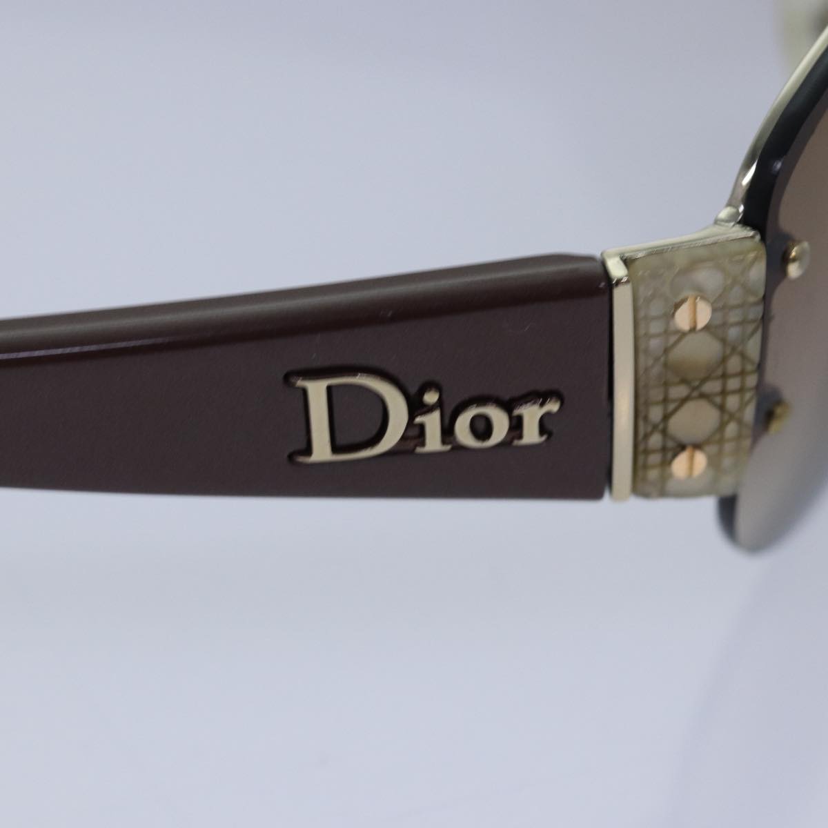 Christian Dior Sunglasses Brown Auth am6576