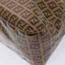 FENDI Zucchino Canvas Mamma Baguette Shoulder Bag Beige Auth am6583V-15