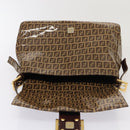 FENDI Zucchino Canvas Mamma Baguette Shoulder Bag Beige Auth am6583V-18