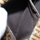 FENDI Zucchino Canvas Mamma Baguette Shoulder Bag Beige Auth am6583V-22