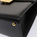 GIVENCHY Hand Bag Leather Black Auth am6590-9