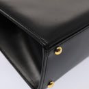 GIVENCHY Hand Bag Leather Black Auth am6590-14