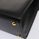 GIVENCHY Hand Bag Leather Black Auth am6590-15