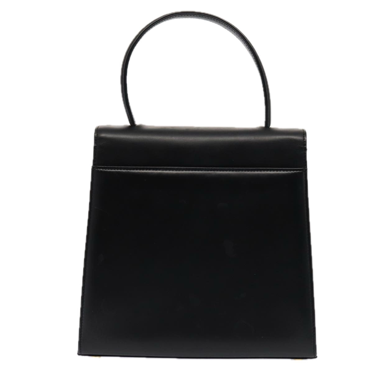 GIVENCHY Hand Bag Leather Black Auth am6590 - 0