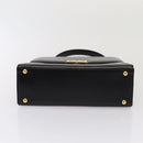 GIVENCHY Hand Bag Leather Black Auth am6590-5