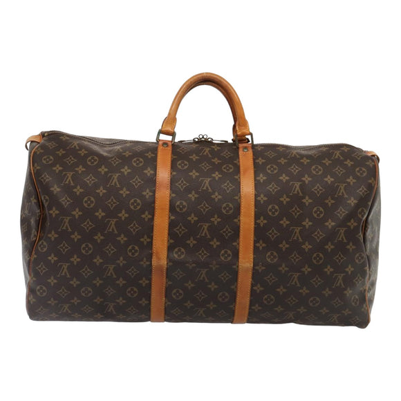 LOUIS VUITTON Monogram Keepall 60 Boston Bag M41422 LV Auth am6591