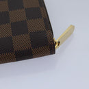 LOUIS VUITTON Damier Ebene Zippy Wallet Long Wallet N41661 LV Auth am6593SV-16