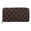 LOUIS VUITTON Damier Ebene Zippy Wallet Long Wallet N41661 LV Auth am6593SV-13