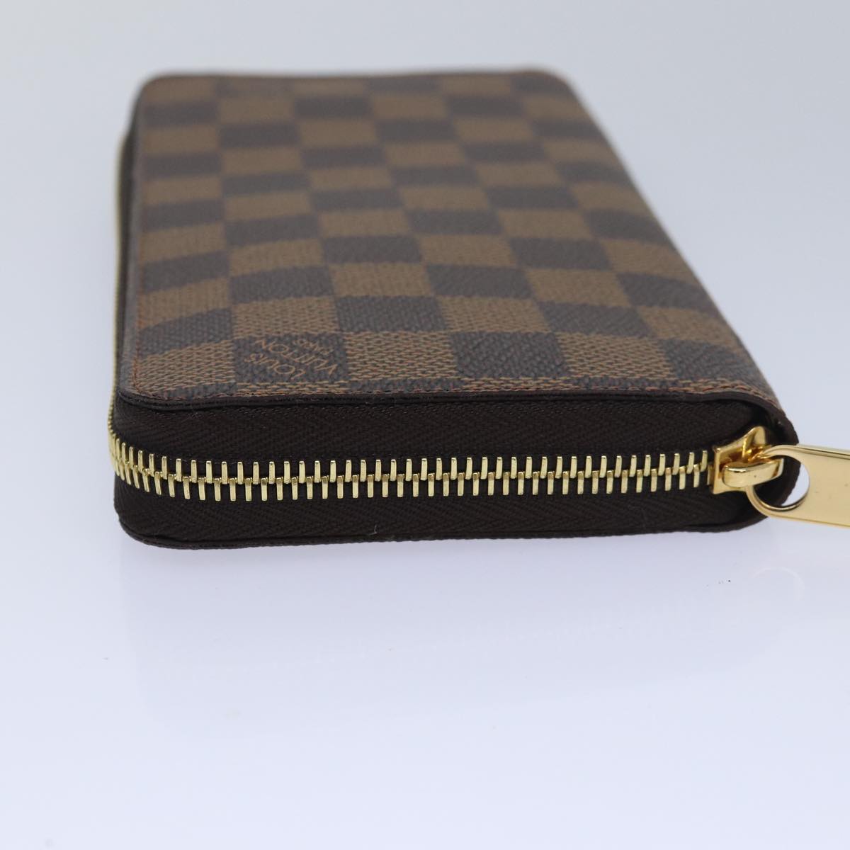 LOUIS VUITTON Damier Ebene Zippy Wallet Long Wallet N41661 LV Auth am6593S