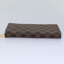 LOUIS VUITTON Damier Ebene Zippy Wallet Long Wallet N41661 LV Auth am6593SV-6