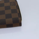 LOUIS VUITTON Damier Ebene Zippy Wallet Long Wallet N41661 LV Auth am6593SV-14