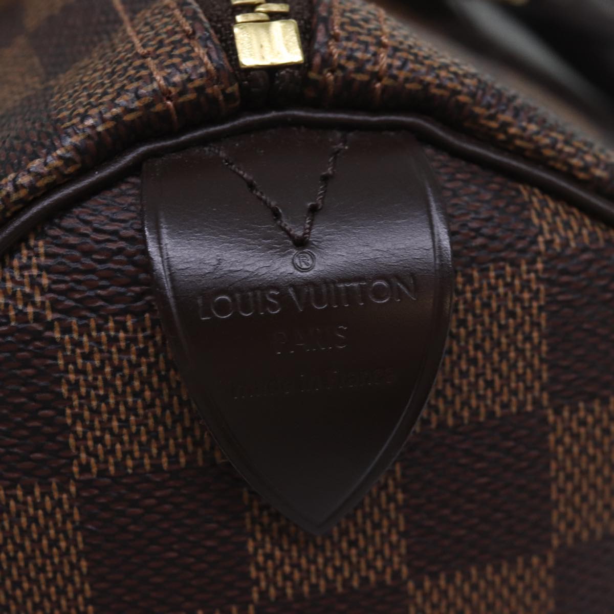 LOUIS VUITTON Damier Ebene Speedy 25 Hand Bag N41532 LV Auth am6597A