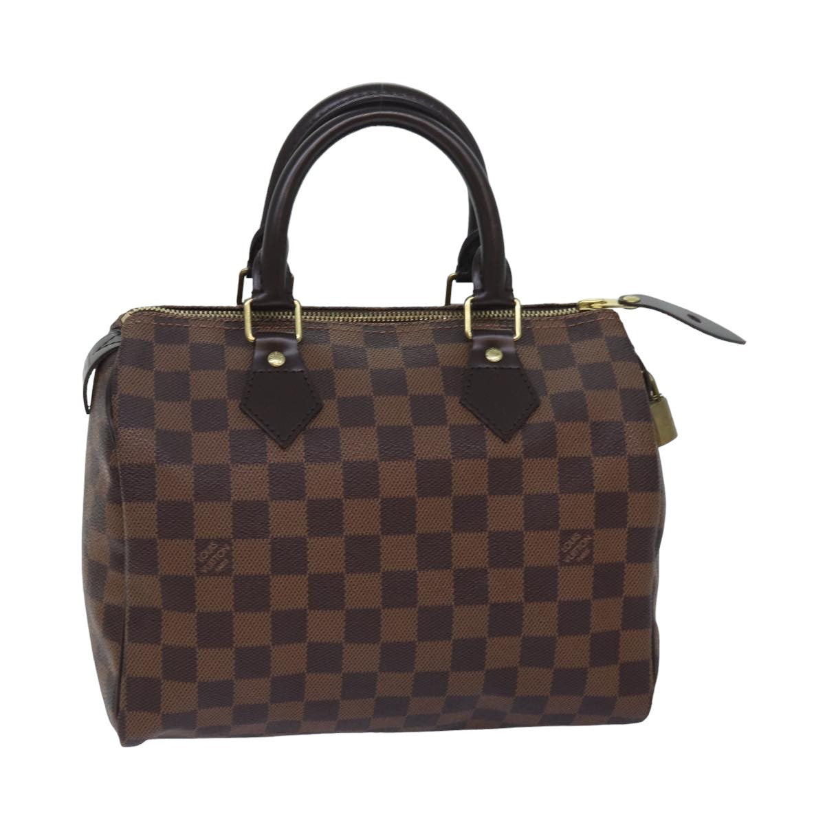 LOUIS VUITTON Damier Ebene Speedy 25 Hand Bag N41532 LV Auth am6597A