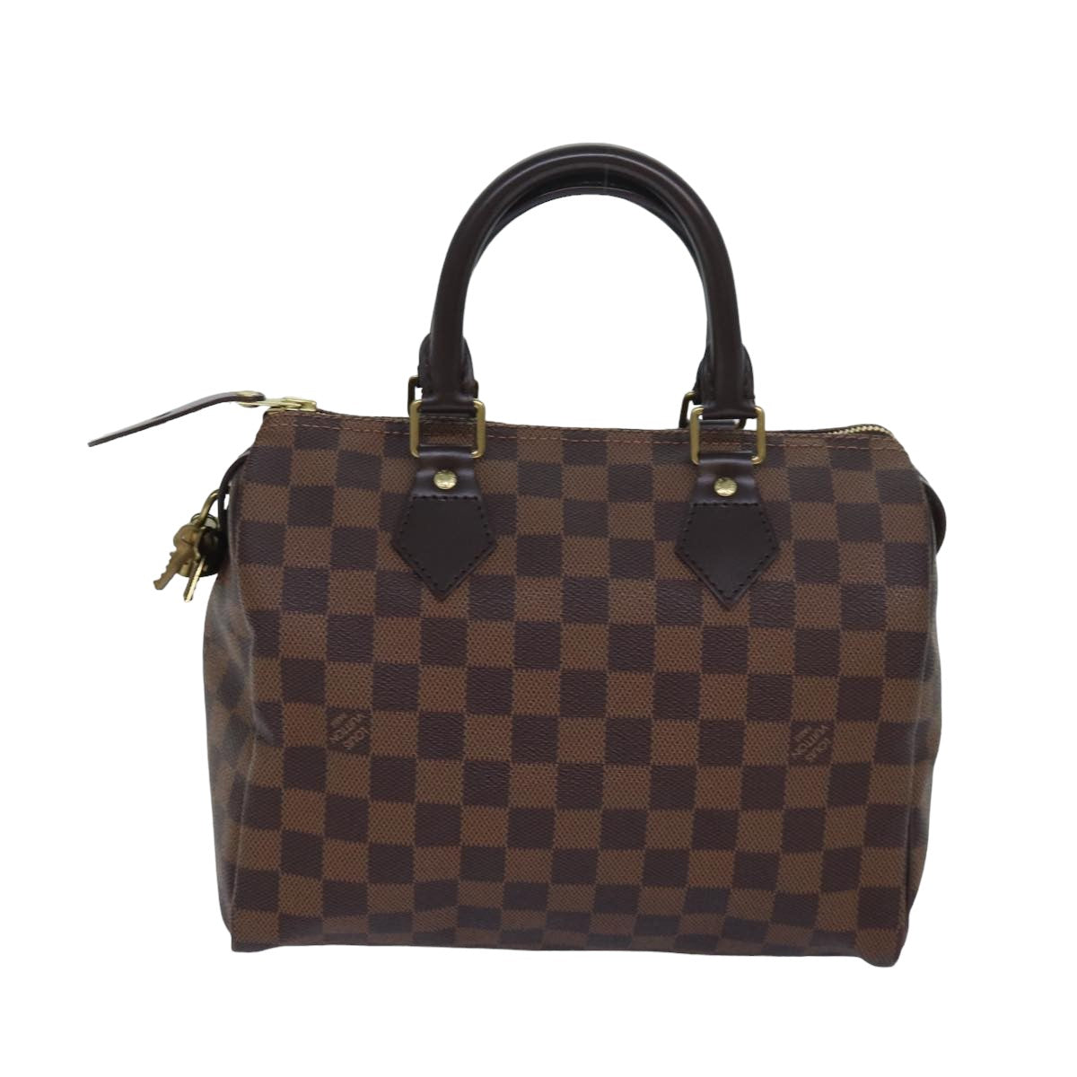 LOUIS VUITTON Damier Ebene Speedy 25 Hand Bag N41532 LV Auth am6597A