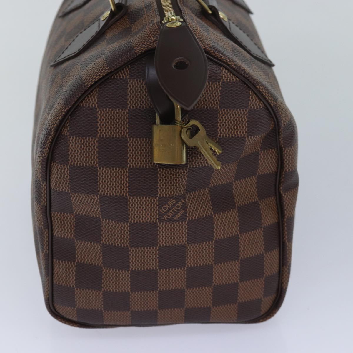 LOUIS VUITTON Damier Ebene Speedy 25 Hand Bag N41532 LV Auth am6597A