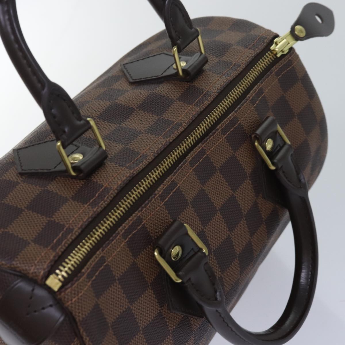 LOUIS VUITTON Damier Ebene Speedy 25 Hand Bag N41532 LV Auth am6597A