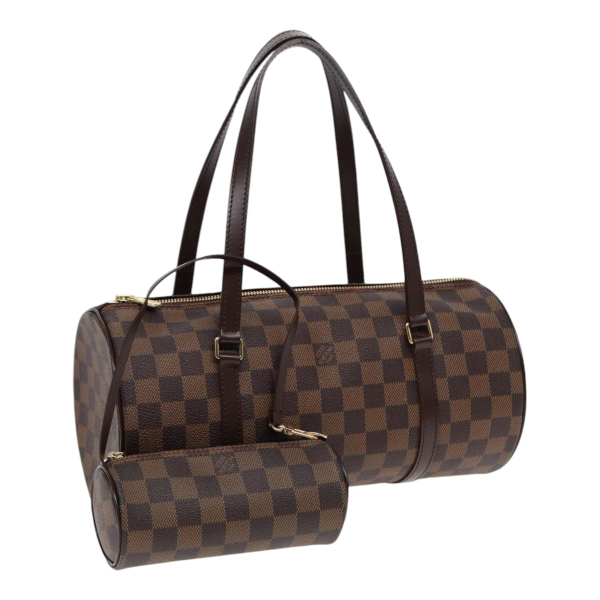 LOUIS VUITTON Damier Ebene Papillon 30 Hand Bag N51303 LV Auth am6598A