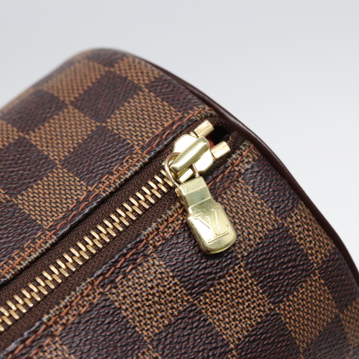 LOUIS VUITTON Damier Ebene Papillon 30 Hand Bag N51303 LV Auth am6598A