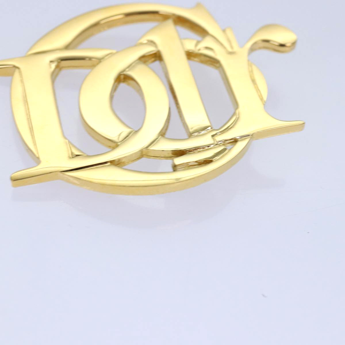 Christian Dior Brooch metal Gold Auth am6610