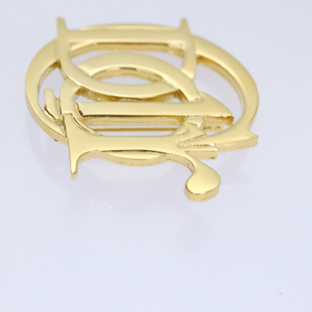 Christian Dior Brooch metal Gold Auth am6610