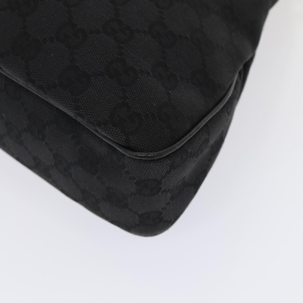 GUCCI GG Canvas Tote Bag Black 121023 Auth am6619