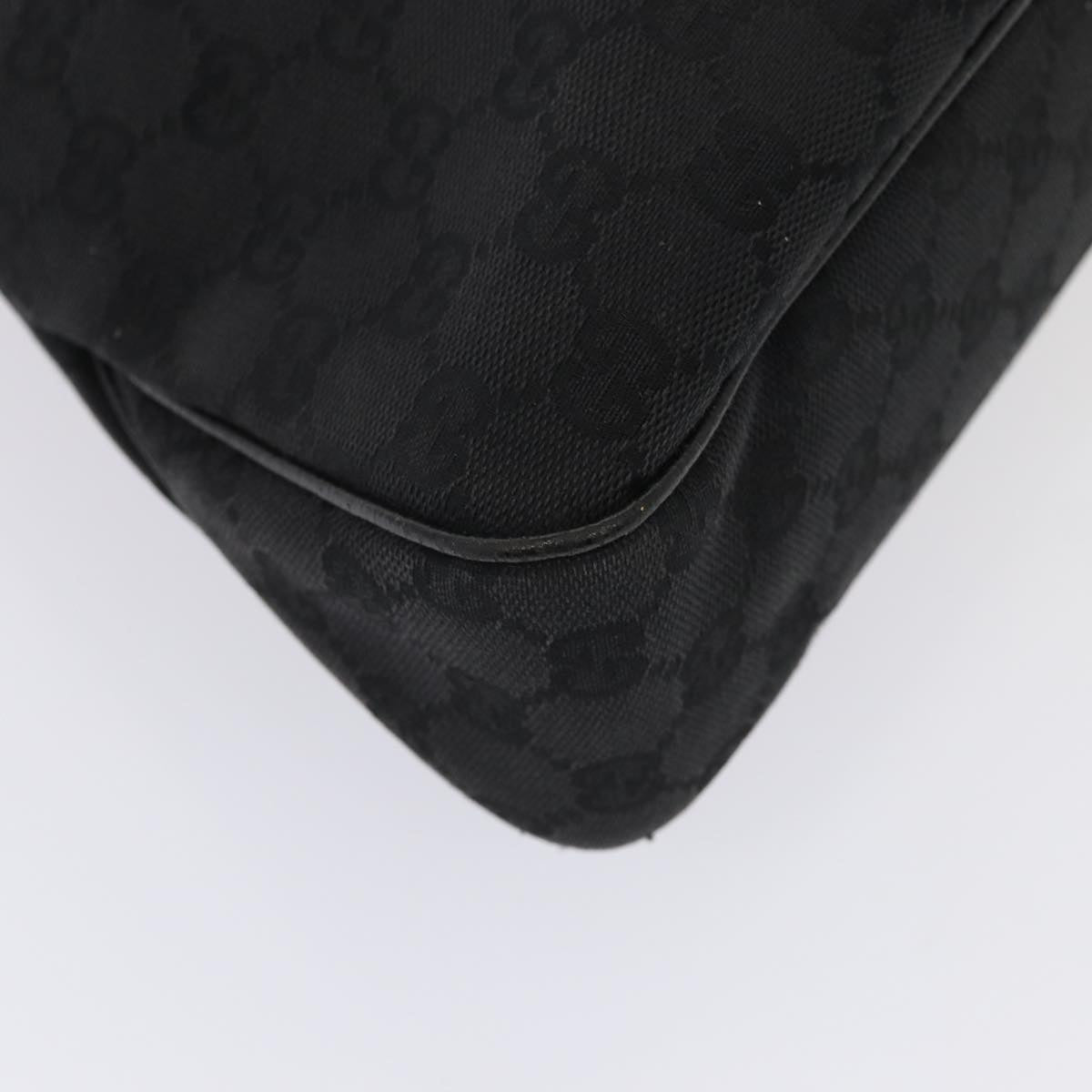 GUCCI GG Canvas Tote Bag Black 121023 Auth am6619