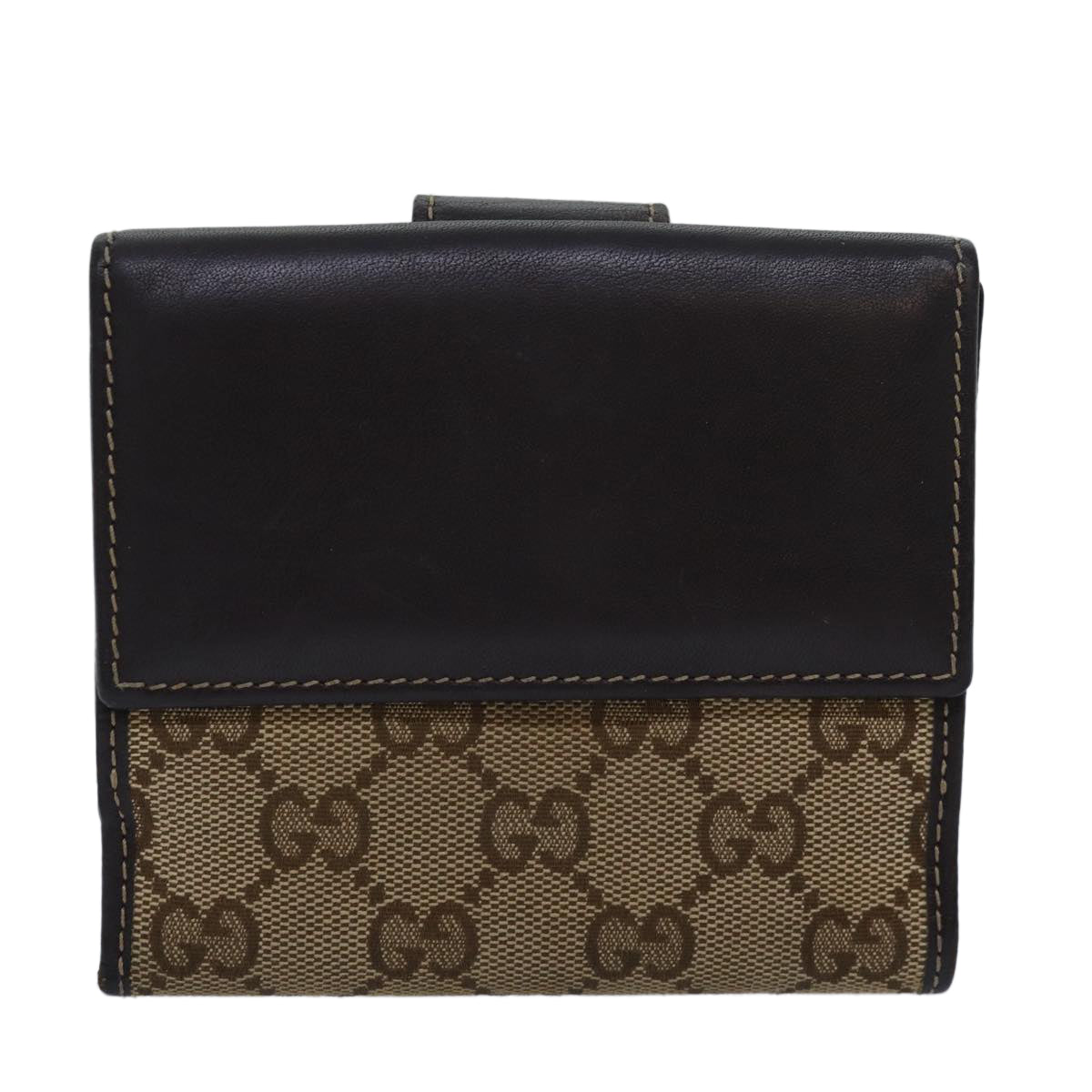 GUCCI GG Canvas Wallet Beige Beige 203549 Auth am6628 - 0