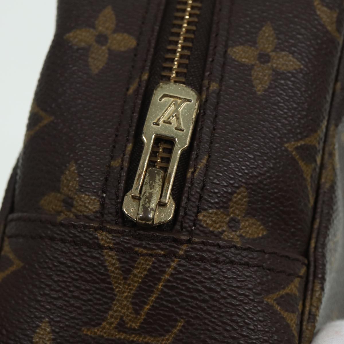 LOUIS VUITTON Monogram Trousse Toilette 28 Clutch Bag M47522 LV Auth am6631