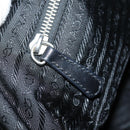 PRADA Schoudertas Nylon Zwart Auth am6640-21
